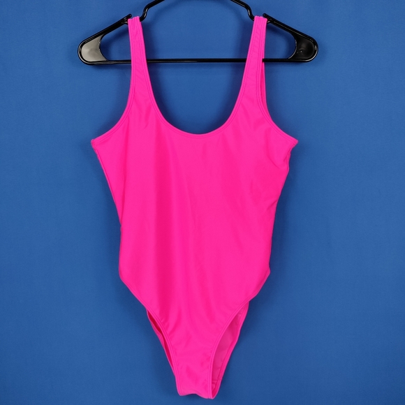 Dixperfect Retro 80s/90s Inspired High Cut Low Back One Piece Swimwear - Picture 5 of 7